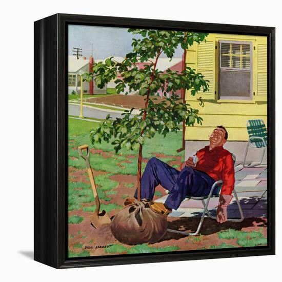 "Shade Tree", April 12, 1958-Richard Sargent-Framed Premier Image Canvas