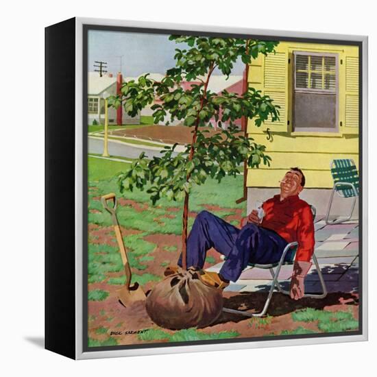 "Shade Tree", April 12, 1958-Richard Sargent-Framed Premier Image Canvas