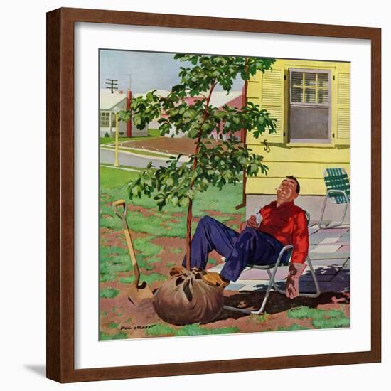 "Shade Tree", April 12, 1958-Richard Sargent-Framed Giclee Print