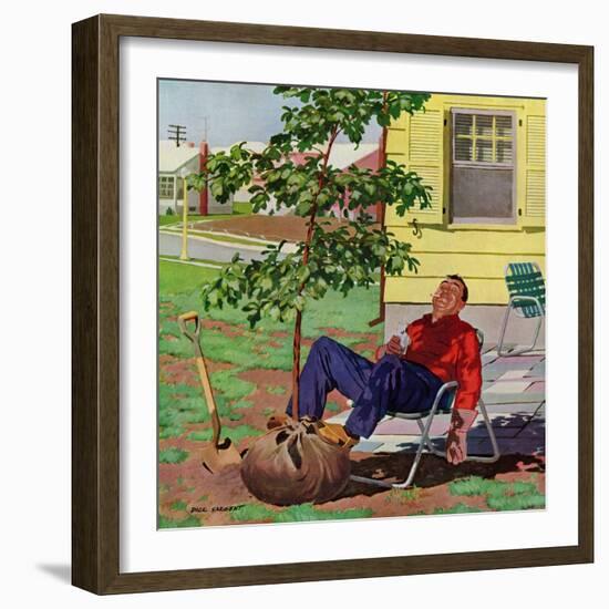 "Shade Tree", April 12, 1958-Richard Sargent-Framed Giclee Print