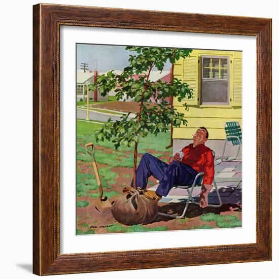 "Shade Tree", April 12, 1958-Richard Sargent-Framed Giclee Print