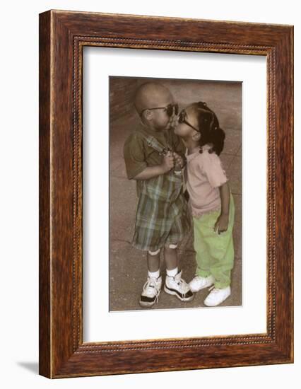 Shades and Bandaids-Kelly Johnson-Framed Art Print