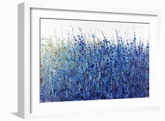 Shades Of Blue Wild Flowers-Tim O'toole-Framed Giclee Print