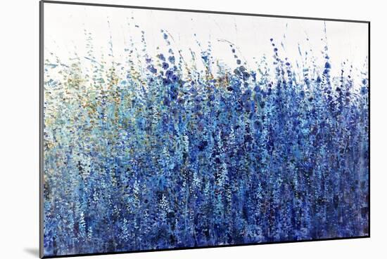 Shades Of Blue Wild Flowers-Tim O'toole-Mounted Giclee Print