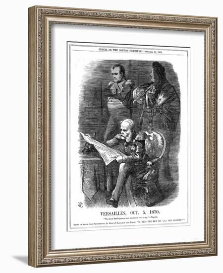 Shades of Louis XIV and Napoleon I Lamenting the Fading of France's Glory, 1870-John Tenniel-Framed Giclee Print