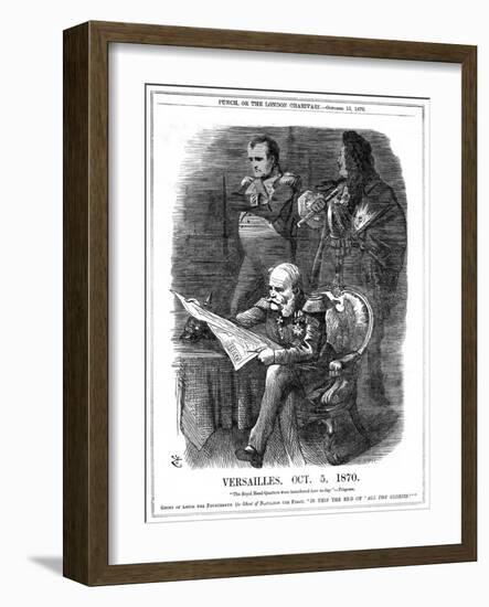 Shades of Louis XIV and Napoleon I Lamenting the Fading of France's Glory, 1870-John Tenniel-Framed Giclee Print