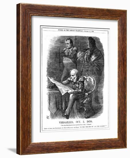 Shades of Louis XIV and Napoleon I Lamenting the Fading of France's Glory, 1870-John Tenniel-Framed Giclee Print