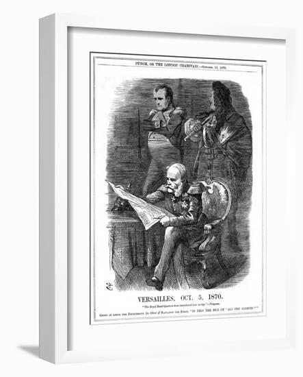 Shades of Louis XIV and Napoleon I Lamenting the Fading of France's Glory, 1870-John Tenniel-Framed Giclee Print