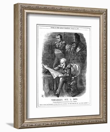 Shades of Louis XIV and Napoleon I Lamenting the Fading of France's Glory, 1870-John Tenniel-Framed Giclee Print