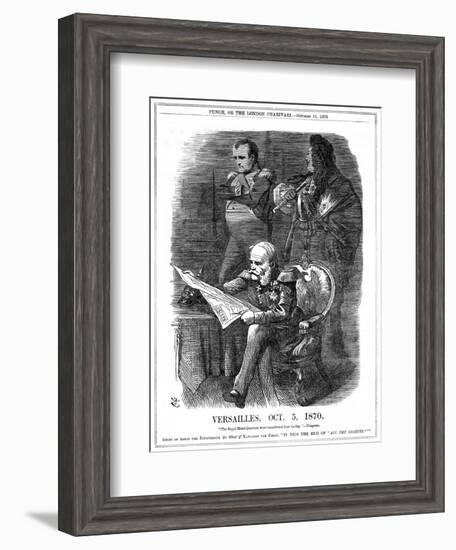 Shades of Louis XIV and Napoleon I Lamenting the Fading of France's Glory, 1870-John Tenniel-Framed Giclee Print