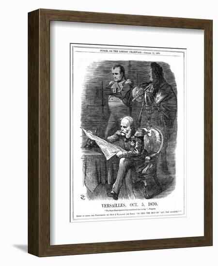 Shades of Louis XIV and Napoleon I Lamenting the Fading of France's Glory, 1870-John Tenniel-Framed Giclee Print