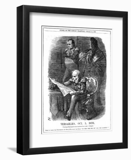 Shades of Louis XIV and Napoleon I Lamenting the Fading of France's Glory, 1870-John Tenniel-Framed Giclee Print