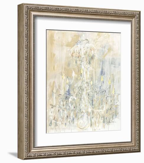 Shades of White Chandelier-Amy Dixon-Framed Art Print