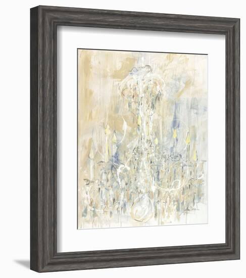 Shades of White Chandelier-Amy Dixon-Framed Art Print