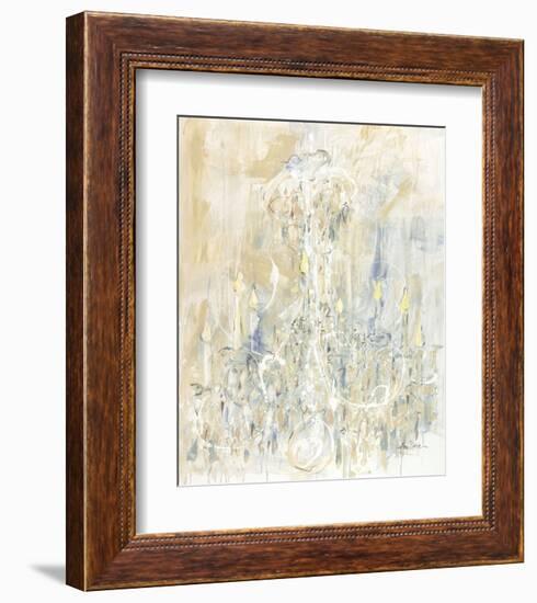 Shades of White Chandelier-Amy Dixon-Framed Art Print