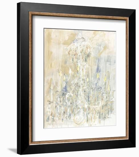 Shades of White Chandelier-Amy Dixon-Framed Art Print