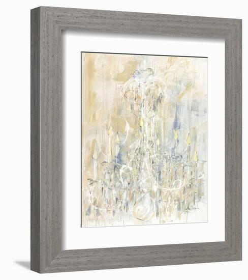 Shades of White Chandelier-Amy Dixon-Framed Art Print