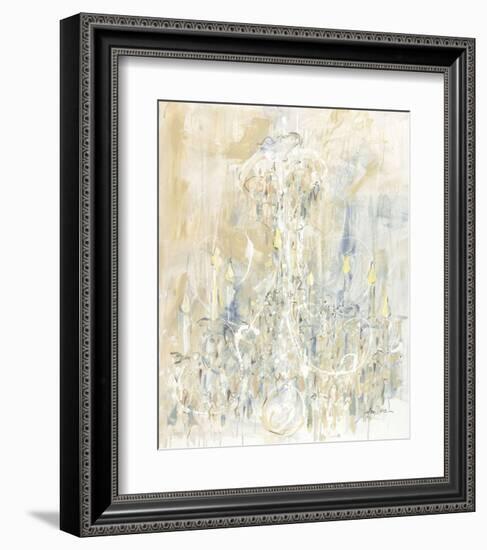 Shades of White Chandelier-Amy Dixon-Framed Art Print