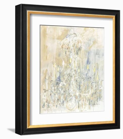 Shades of White Chandelier-Amy Dixon-Framed Art Print