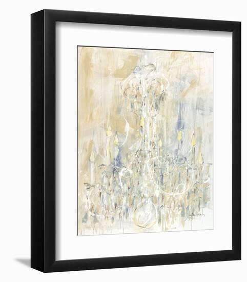 Shades of White Chandelier-Amy Dixon-Framed Art Print