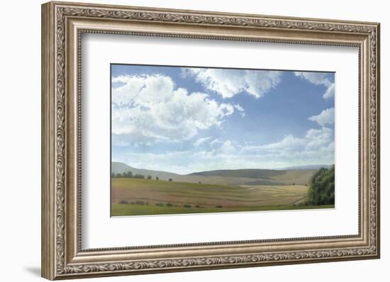 Shadow and Sunlight, Hayfield-Elissa Gore-Framed Art Print