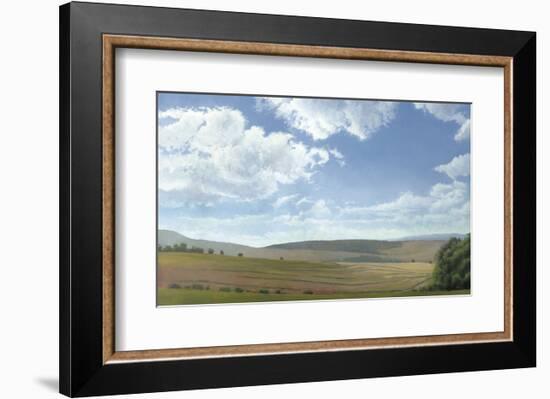 Shadow and Sunlight, Hayfield-Elissa Gore-Framed Art Print