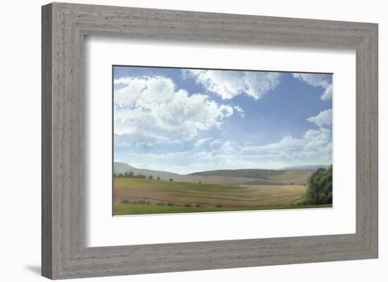 Shadow and Sunlight, Hayfield-Elissa Gore-Framed Art Print