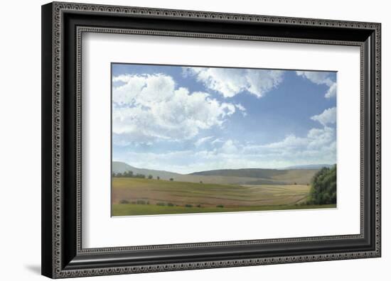 Shadow and Sunlight, Hayfield-Elissa Gore-Framed Art Print