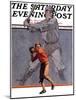 "Shadow Batter," Saturday Evening Post Cover, October 8, 1932-John E. Sheridan-Mounted Giclee Print