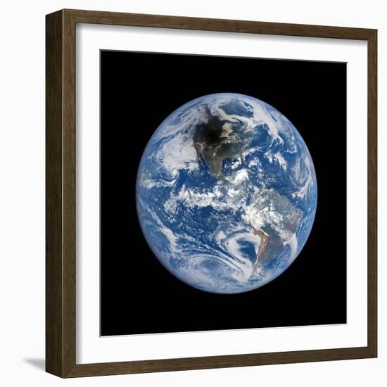 Shadow Cast by 2017 Total Solar Eclipse-null-Framed Photographic Print