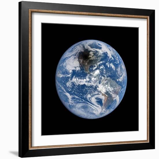 Shadow Cast by 2017 Total Solar Eclipse-null-Framed Photographic Print