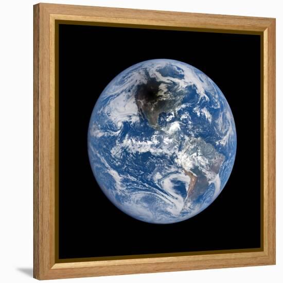 Shadow Cast by 2017 Total Solar Eclipse-null-Framed Premier Image Canvas