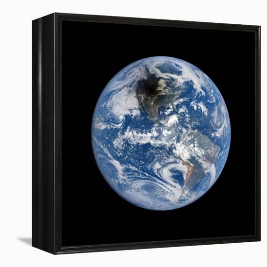 Shadow Cast by 2017 Total Solar Eclipse-null-Framed Premier Image Canvas