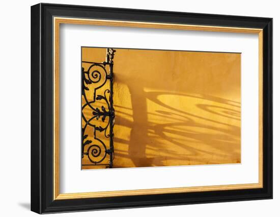 Shadow detail on building in Prague, Capital city of Czech, Czech Republic, Eastern Europe-Tom Haseltine-Framed Photographic Print