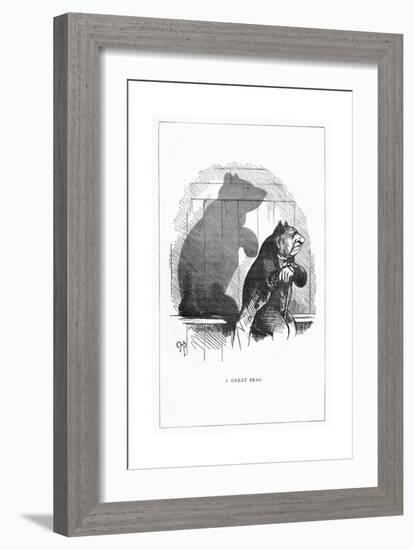 Shadow Drawing. C.H. Bennett, a Great Bear-Charles H Bennett-Framed Giclee Print