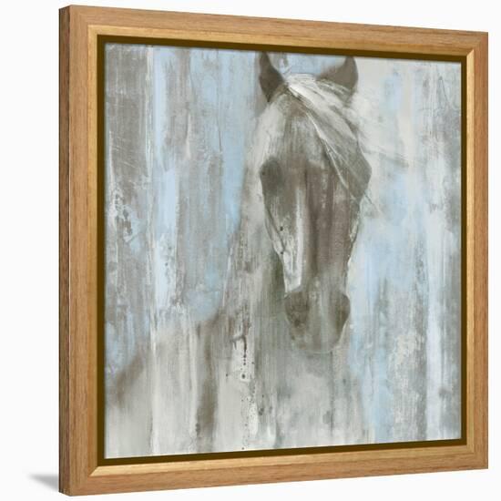 Shadow Light v.2 on Blue-Albena Hristova-Framed Stretched Canvas