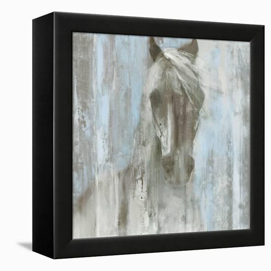 Shadow Light v.2 on Blue-Albena Hristova-Framed Stretched Canvas