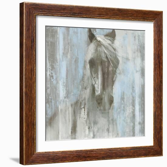 Shadow Light v.2 on Blue-Albena Hristova-Framed Art Print