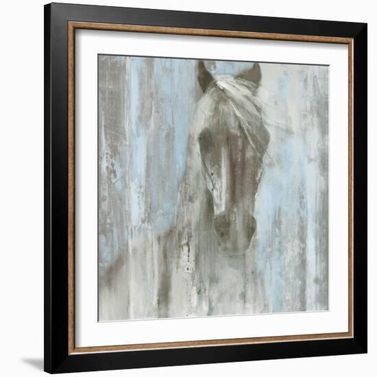 Shadow Light v.2 on Blue-Albena Hristova-Framed Art Print