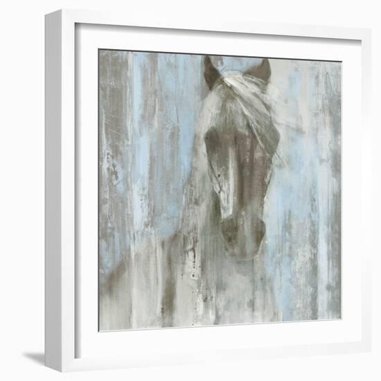 Shadow Light v.2 on Blue-Albena Hristova-Framed Art Print