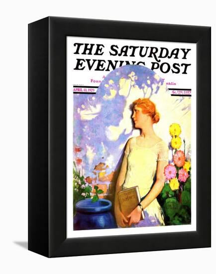 "Shadow Lover," Saturday Evening Post Cover, April 13, 1929-James C. McKell-Framed Premier Image Canvas