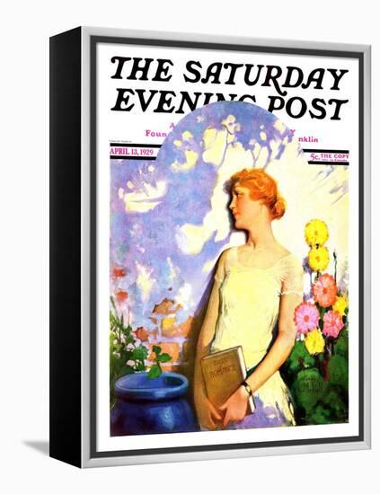 "Shadow Lover," Saturday Evening Post Cover, April 13, 1929-James C. McKell-Framed Premier Image Canvas