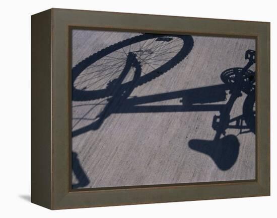 Shadow of a Bicycle-null-Framed Premier Image Canvas