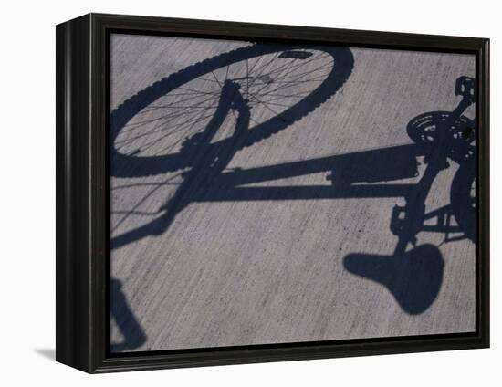 Shadow of a Bicycle-null-Framed Premier Image Canvas