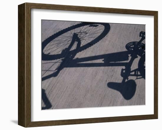 Shadow of a Bicycle-null-Framed Photographic Print