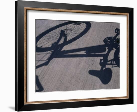 Shadow of a Bicycle-null-Framed Photographic Print