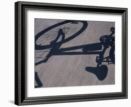 Shadow of a Bicycle-null-Framed Photographic Print