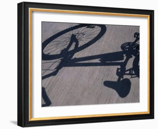 Shadow of a Bicycle-null-Framed Photographic Print