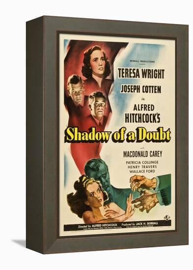 Shadow of a Doubt, 1943, Directed by Alfred Hitchcock-null-Framed Premier Image Canvas