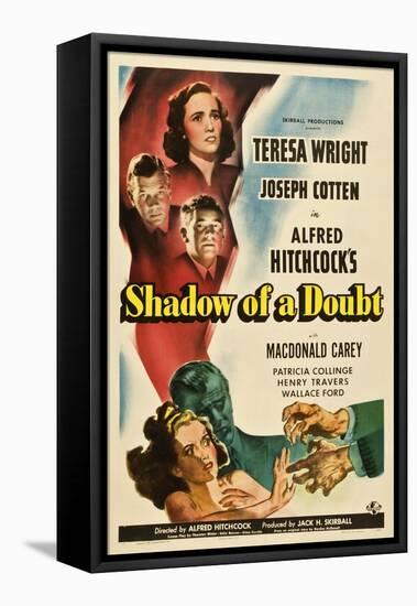 Shadow of a Doubt, 1943, Directed by Alfred Hitchcock-null-Framed Premier Image Canvas